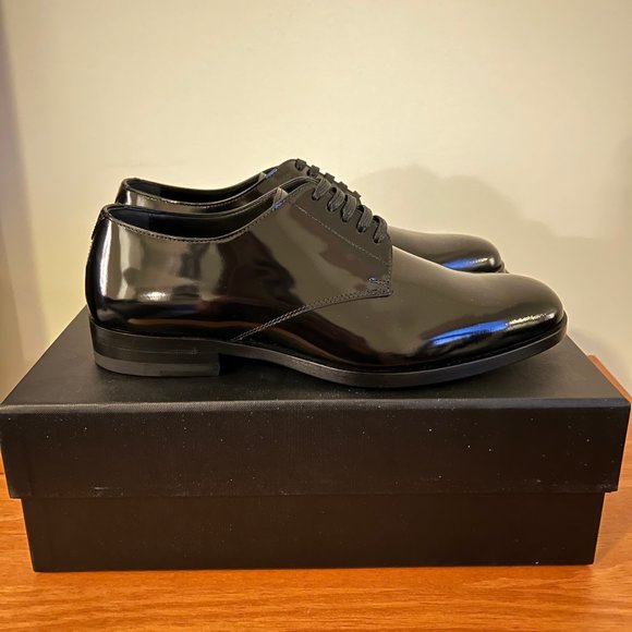 Saint Laurent Women's Montaigne 25 Derby Black Leather - BRAND NEW - Picture 1 of 4
